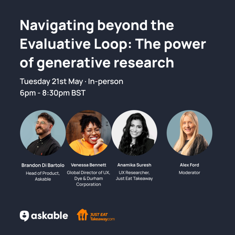 [In-person] Navigating beyond the Evaluative Loop: The power of generative research