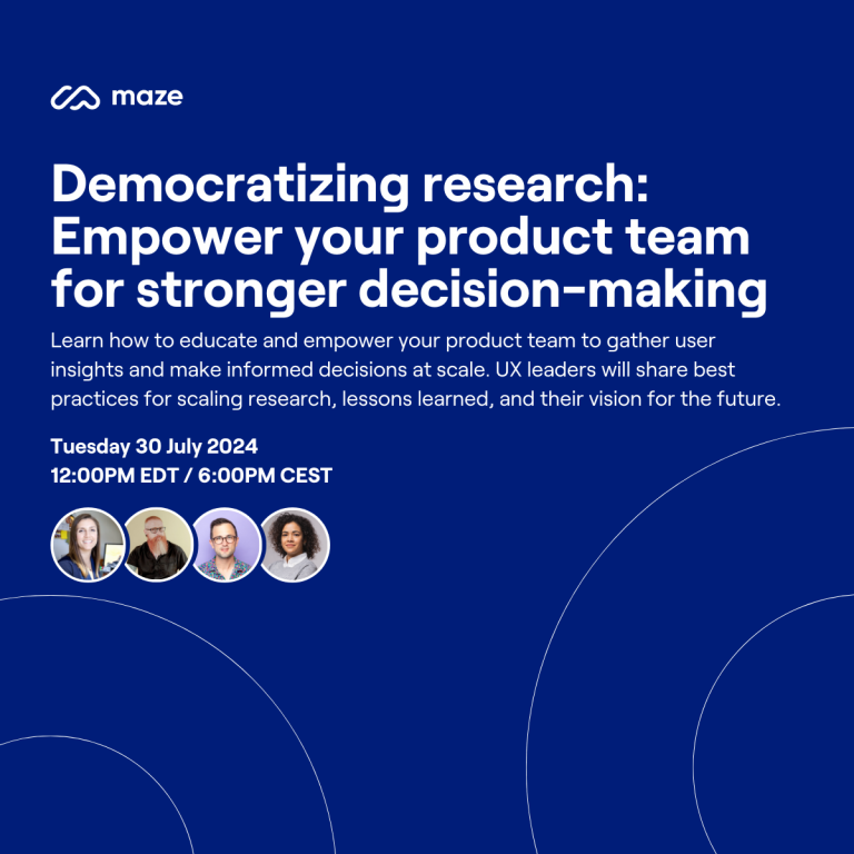 Democratizing research: Empower your product team for stronger decision-making