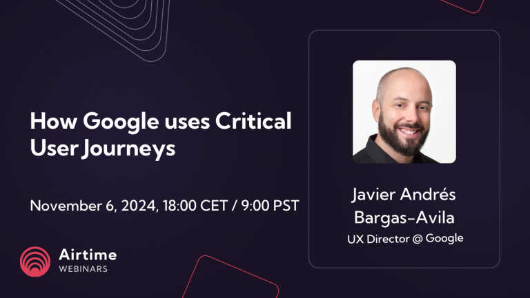 How Google uses Critical User Journeys