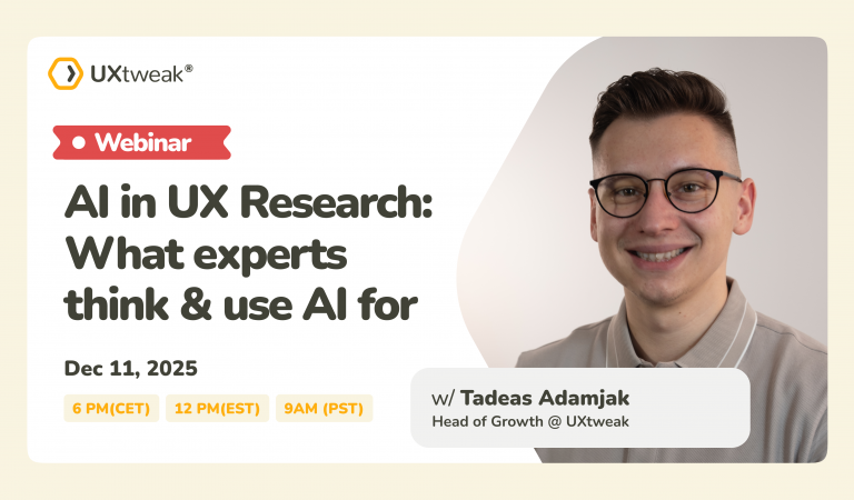 [Webinar] AI in UX Research: What experts think & use AI for